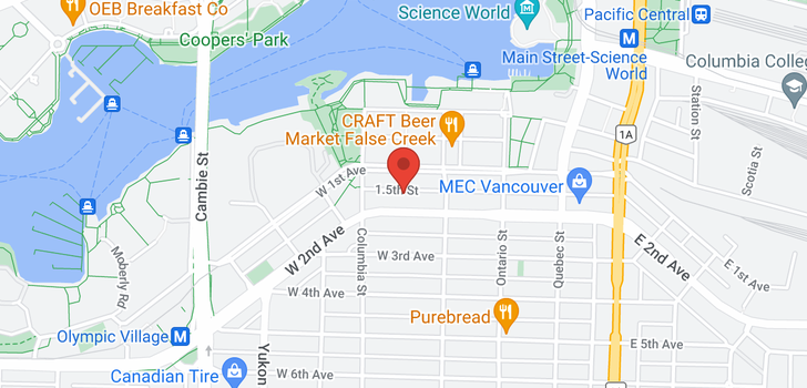 map of 607 159 W 2ND AVENUE